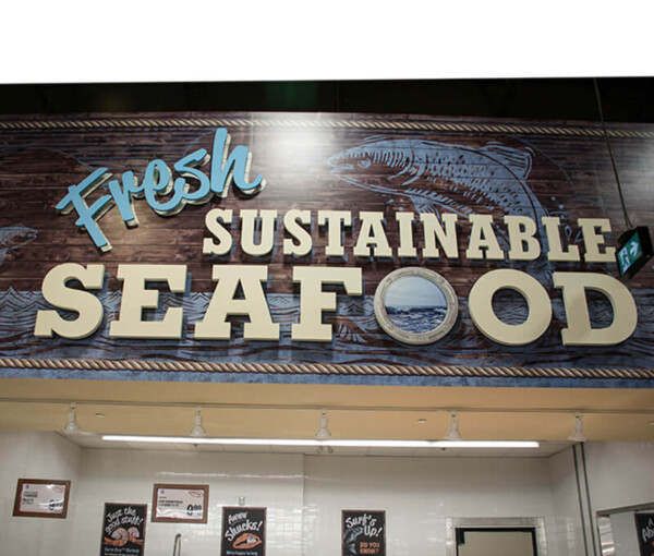 Goodcatch sustainable seafood section inside Farm Boy Cambridge.