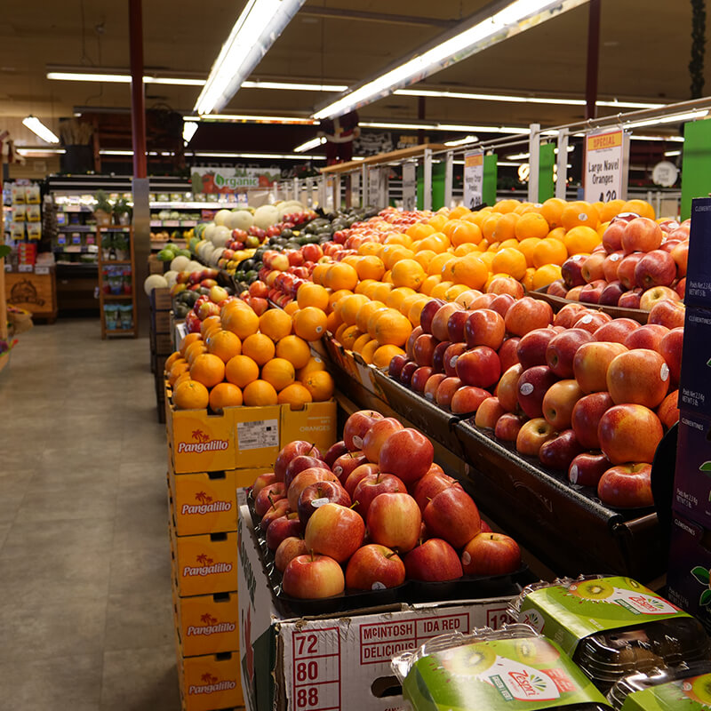 Produce section inside Farm Boy Cornwall, Sydney Street.
