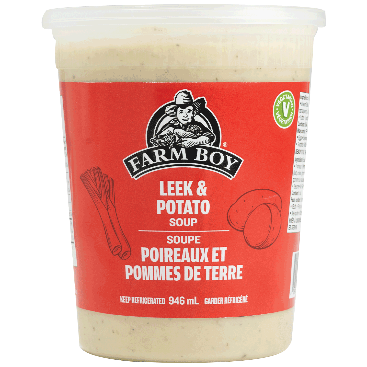 Container of Farm Boy Leek and Potato Soup