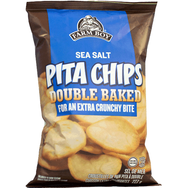 Bag of Farm Boy Sea Salt Pita Chips
