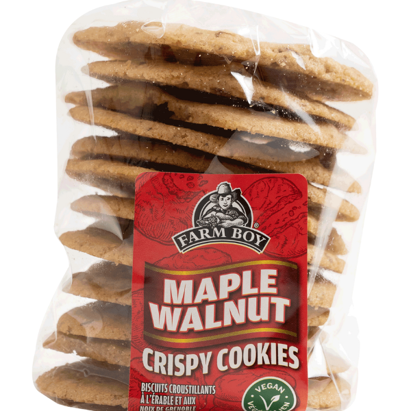 Farm Boy Vegan Maple Walnut Crispy Cookies package
